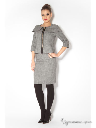 Комплект: пиджак и юбка Tutto Bene, цвет черный, белый