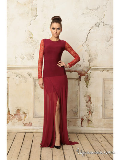 Платье Tutto Bene, цвет бордовый