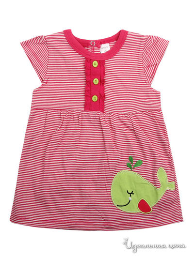 Платье Carters, цвет красный, белый