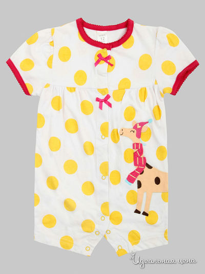 Песочник Carters, цвет белый, желтый