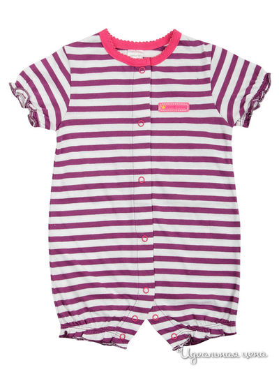 Песочник Carters, цвет сиреневый, белый