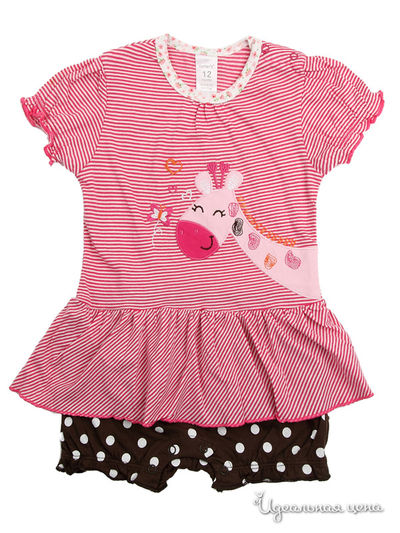 Песочник Carters, цвет розовый, белый