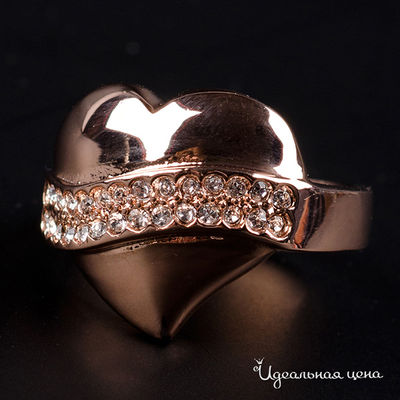 Кольцо Adolfo Tonini, цвет розовое золото