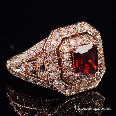 Кольцо Adolfo Tonini, цвет розовое золото