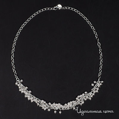 Колье Adolfo Tonini, цвет серебряный