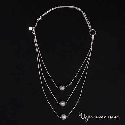 Колье Adolfo Tonini, цвет серебрянный