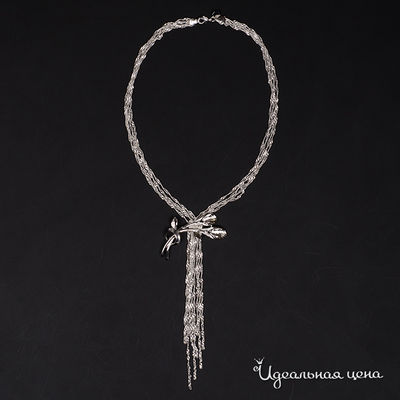 Колье Adolfo Tonini, цвет серебряный