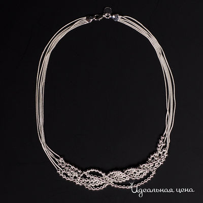 Колье Adolfo Tonini, цвет серебрянный