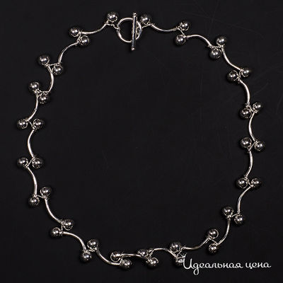 Колье Adolfo Tonini, цвет серебряный