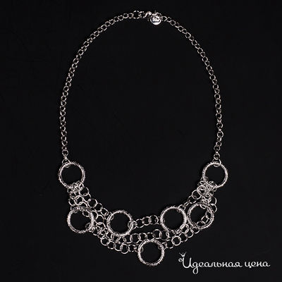 Колье Adolfo Tonini, цвет серебрянный