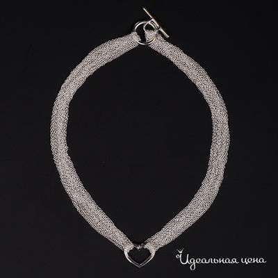 Колье Adolfo Tonini, цвет серебрянный