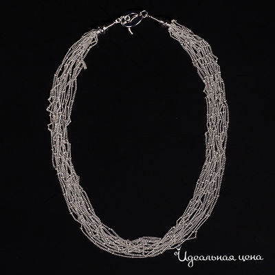 Колье Adolfo Tonini, цвет серебрянный