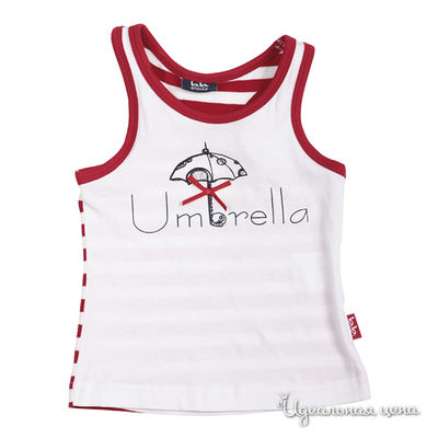 Топ Button Blue, цвет белый, красный