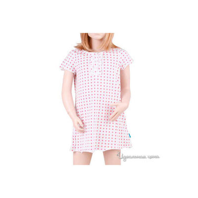 Ночные сорочки Button Blue, цвет белый фон/ коралловый  горох