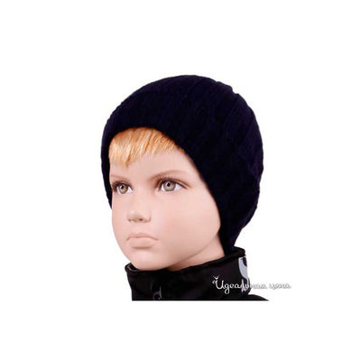 Шапка Button Blue, цвет т. синий