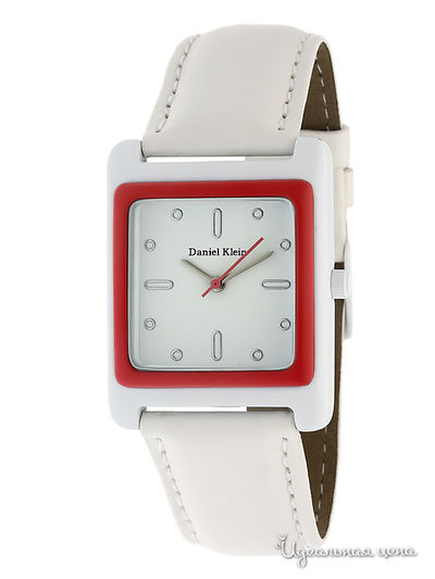 Часы Daniel Klein, цвет белый / красный
