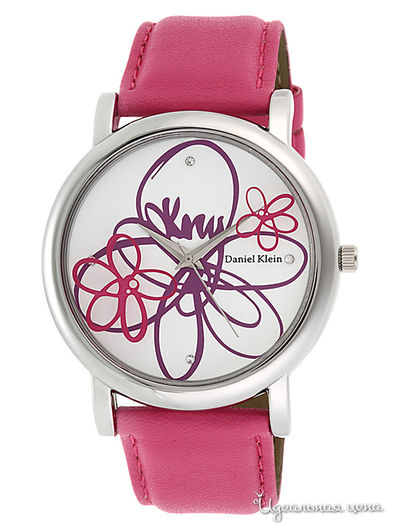 Часы Daniel Klein, цвет розовый / серебро