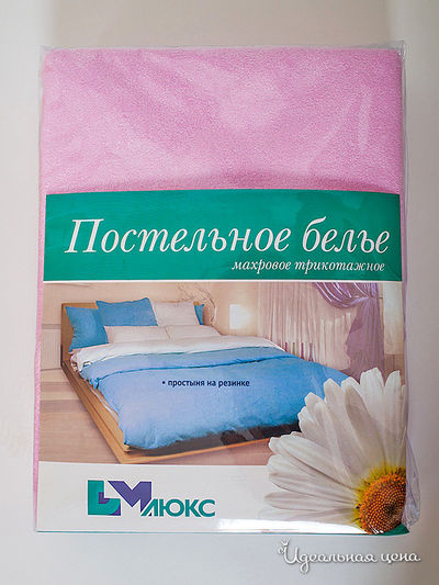 Простыня ДМ-Текстиль, цвет розовый