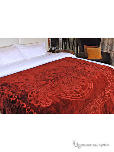 Плед ДМ-Текстиль, цвет бургунди