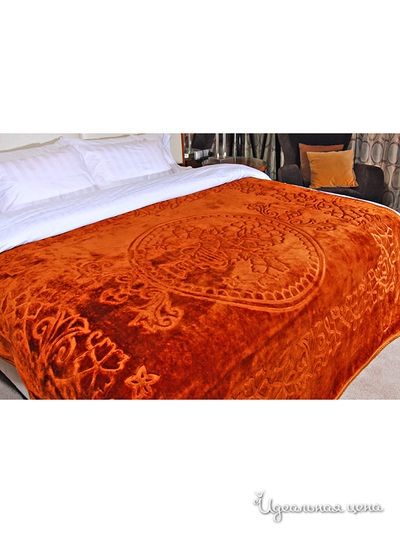 Плед ДМ-Текстиль, цвет Коричневый