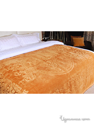 Плед ДМ-Текстиль, цвет персиковый