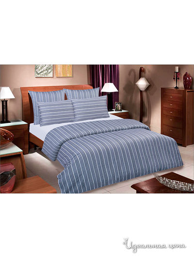 Комплект постельного белья ДМ-Текстиль, цвет серо-голубой