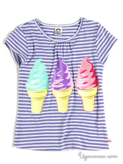 Футболка Appaman, цвет фиолетовый, белый