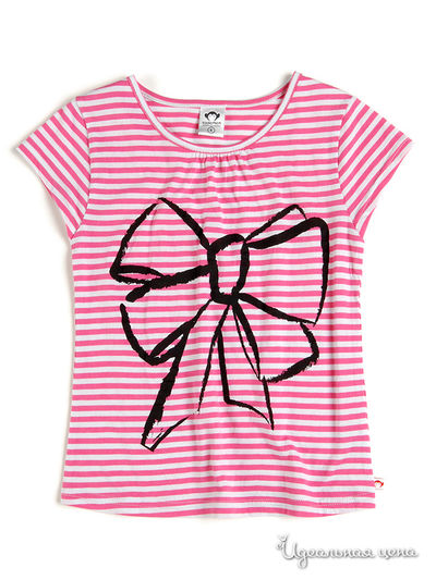 Футболка Appaman, цвет розовый, белый