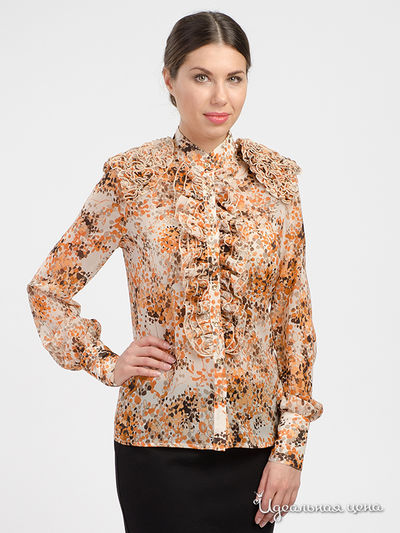 Блуза Roberta Biagi, цвет кремовый, принт