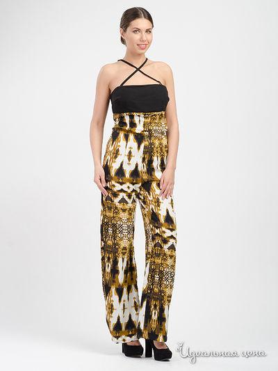 Комбинезон Roberta Biagi, цвет горчичный, белый, черный