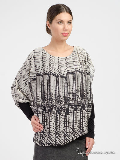 Лонгслив Pink Shadow, цвет черный, белый