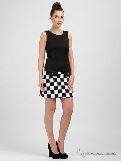 Платье Pink Shadow, цвет черный, белый