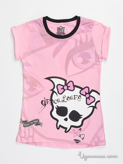 Туника Monster High, цвет розовый