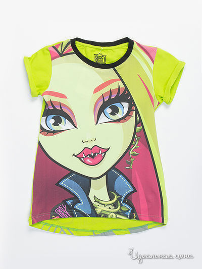 Футболка Monster High, цвет салатовый