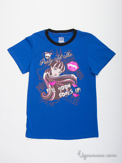 Футболка Monster High, цвет синий