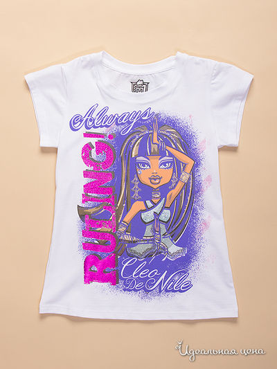 Футболка Monster High, цвет Белый