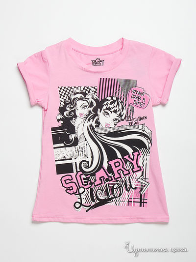 Футболка Monster High, цвет розовый