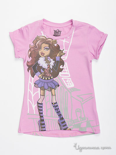 Футболка Monster High, цвет розовый