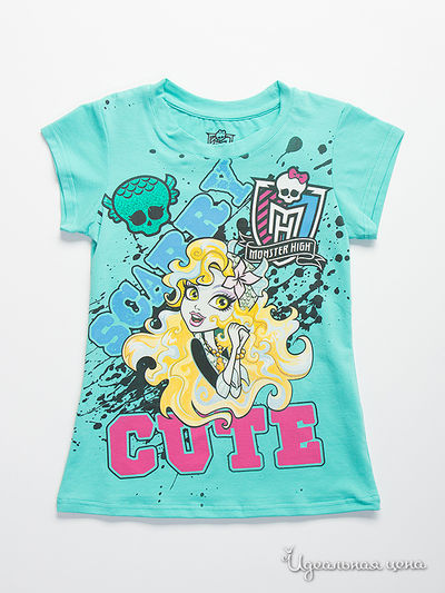 Футболка Monster High, цвет зеленый