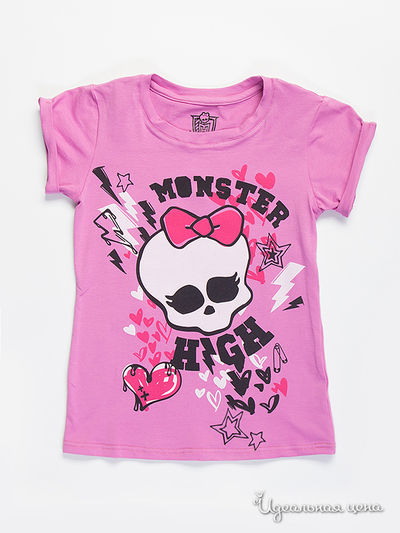 Футболка Monster High, цвет розовый