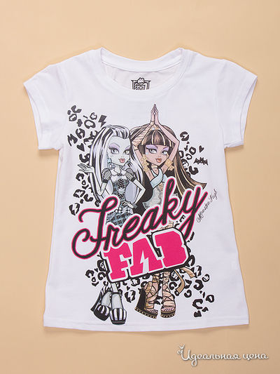 Футболка Monster High, цвет белый