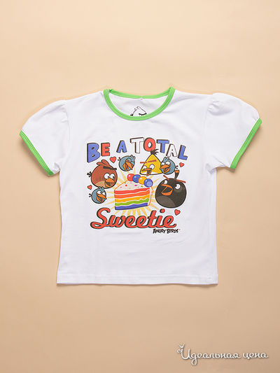 Футболка Angry Birds, цвет Белый