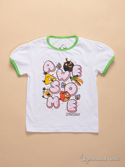 Футболка Angry Birds, цвет Белый