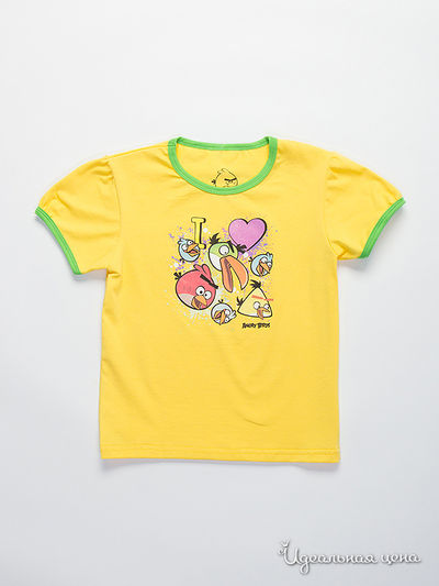 Футболка Angry Birds, цвет Желтый