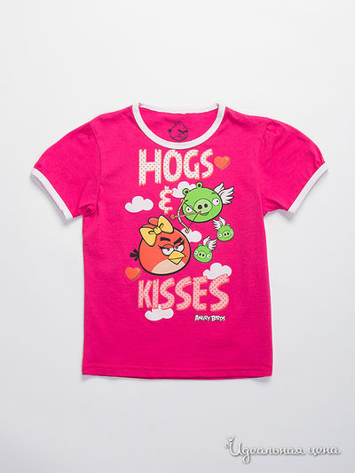 Футболка Angry Birds, цвет розовый