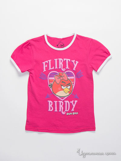Футболка Angry Birds, цвет розовый