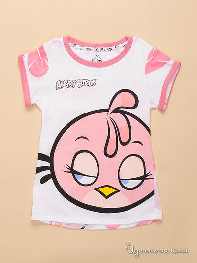 Футболка Angry Birds, цвет Белый