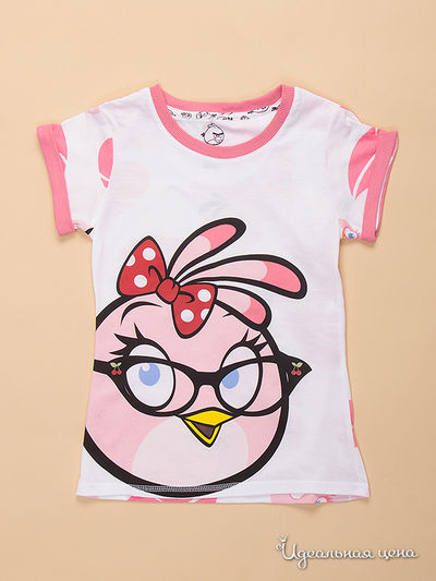 Футболка Angry Birds, цвет Белый