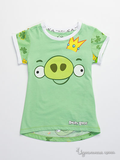 Туника Angry Birds, цвет Зеленый