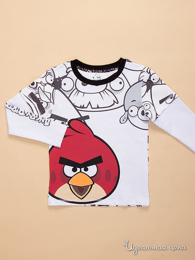 Джемпер Angry Birds, цвет белый, красный